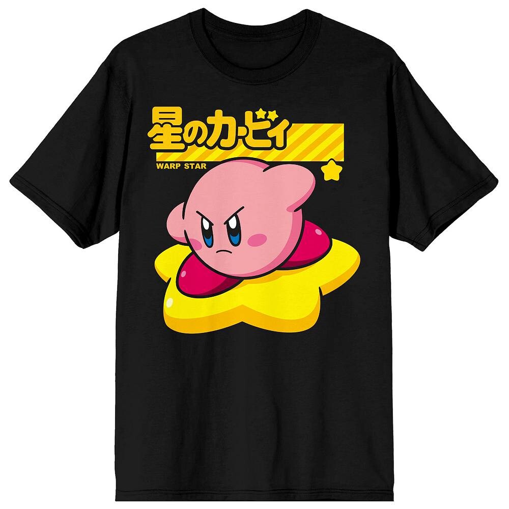 

Мужская футболка Kirby Retro Video Game Licensed Character, черный