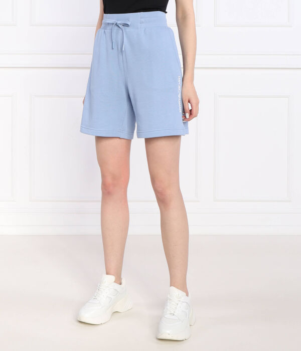 Шорты-бермуды женские Emporio Armani трикотажные, голубой — фото 3