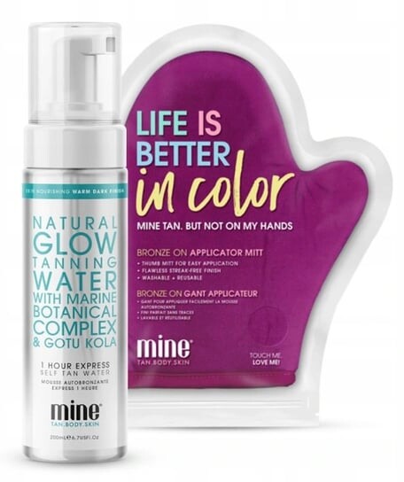 

Постепенно бронзирующая пенка + перчатка MineTan Natural Glow