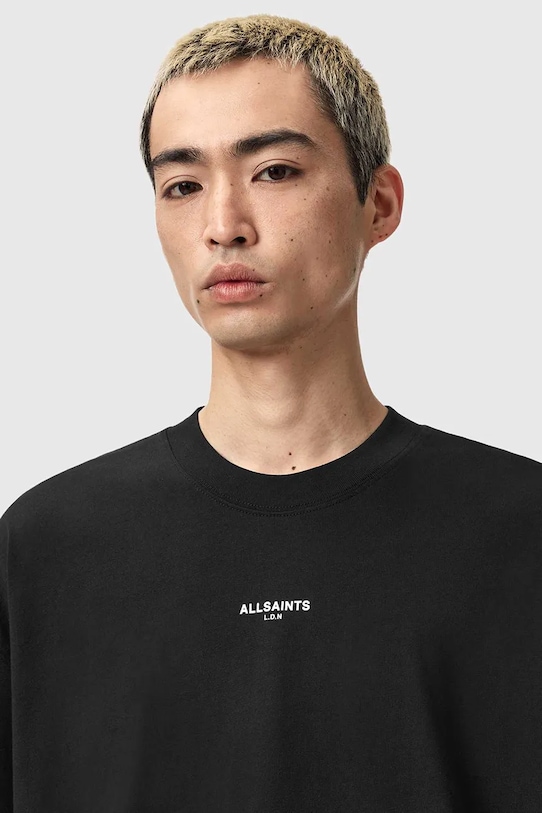 Футболка из микрохлопка AllSaints, черный — фото 4