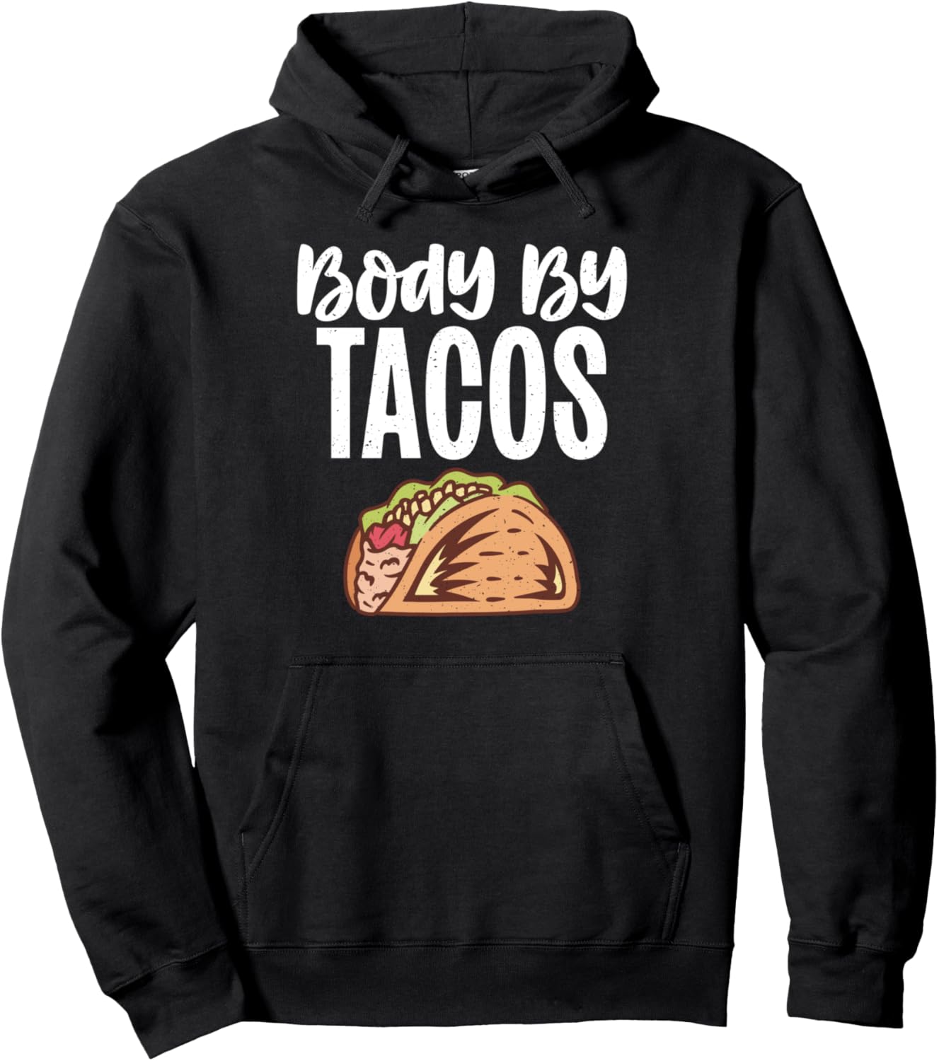 

Забавная толстовка Body Funny Fat Hoodie от Taco Lover Funny Fat Gifts, черный