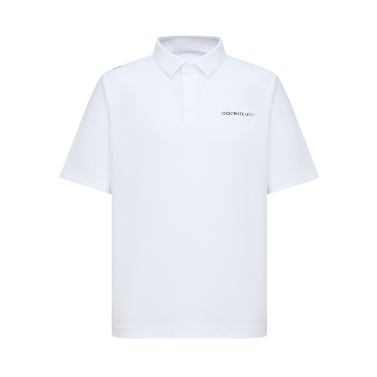 

Мужские поло-рубашки для гольфа с тонким воротником Descente, wt-brilliant белый