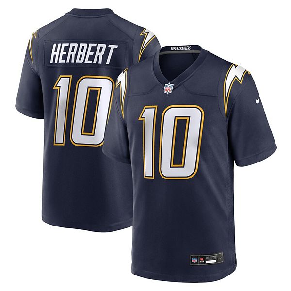 

Мужская игровая футболка justin herbert navy los angeles chargers alternate super chargers Nike