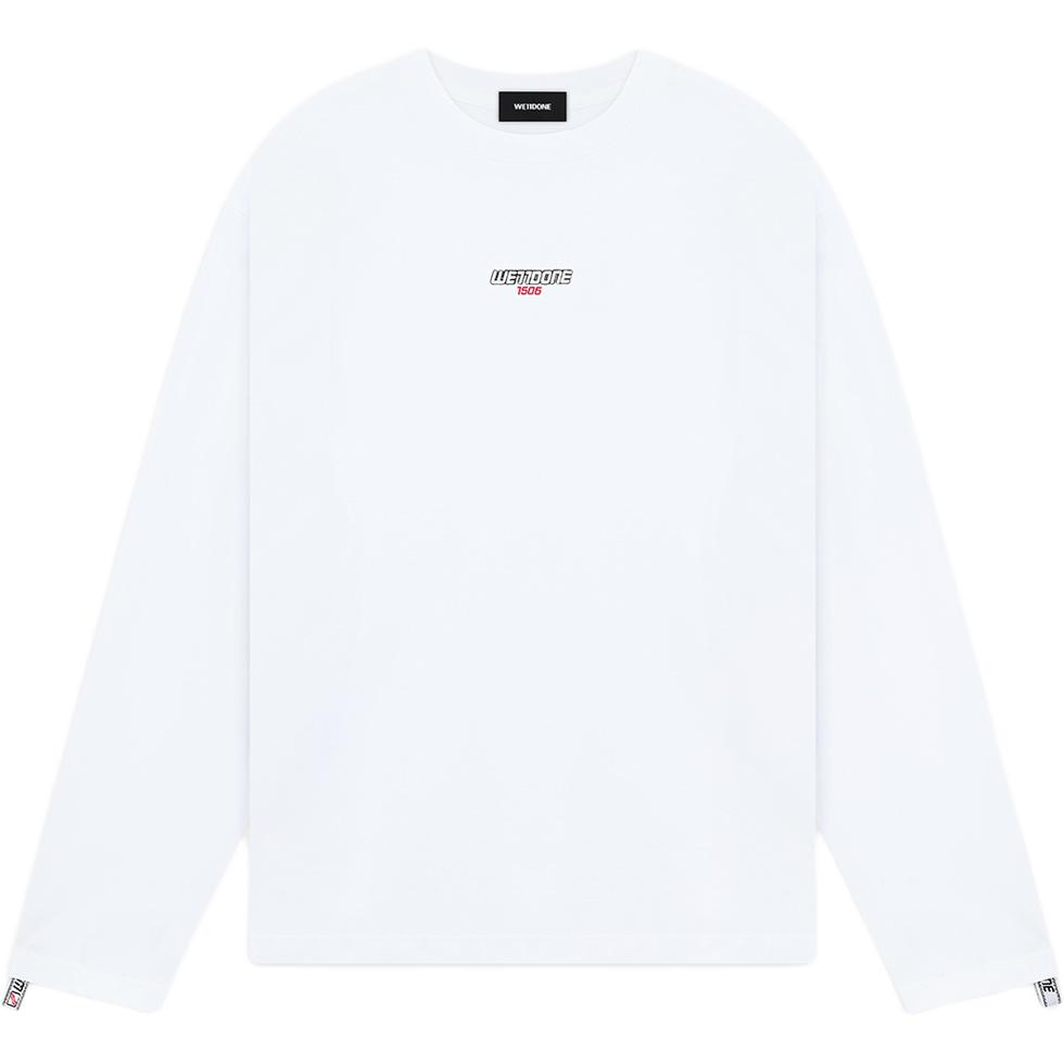 

WE11DONE SS26 Футболка Unisex Белая Crew Neck Прямой крой, Белый, WE11DONE SS26 Футболка Unisex Белая Crew Neck Прямой крой