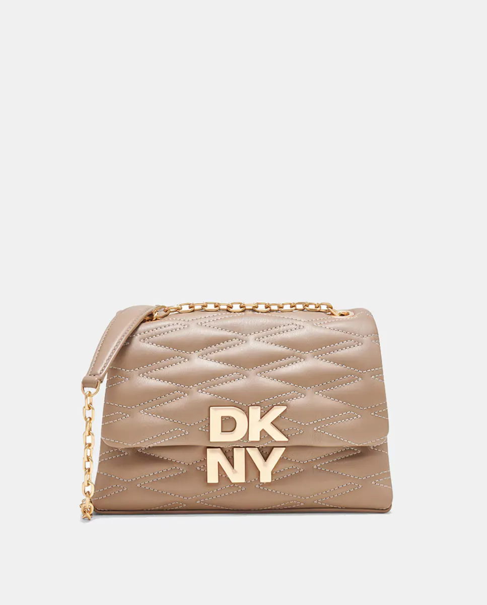 

Сумка DKNY MINNA с ручкой-цепочкой и логотипом бренда, цвет Crudo