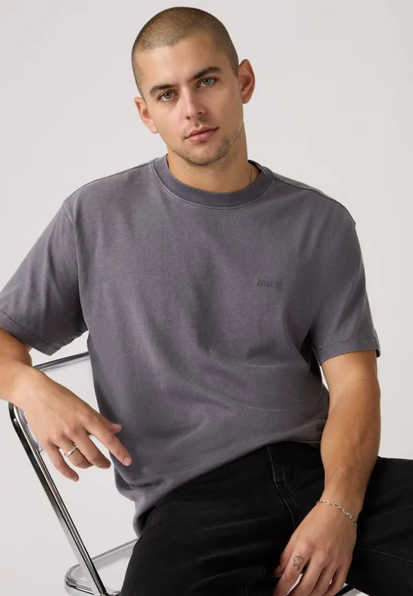 Винтажная базовая футболка Levi'S, Grunge Wash Smoked Pearl