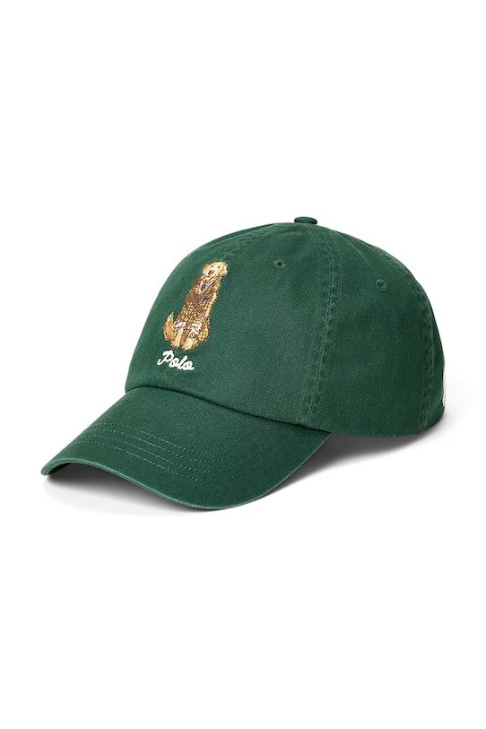 

Хлопковая кепка с козырьком Polo Ralph Lauren, зеленый