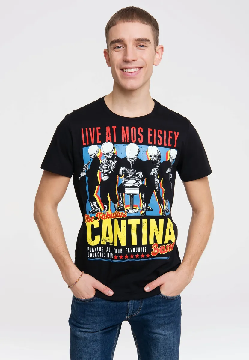 

Футболка Logoshirt "Star Wars - Cantina Band" с принтом "Звездные войны" спереди, черный