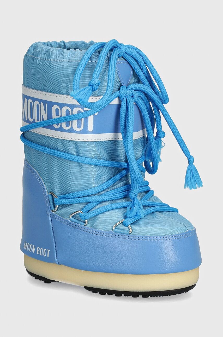 

Детские зимние ботинки Moon Boot ICON NYLON, синий