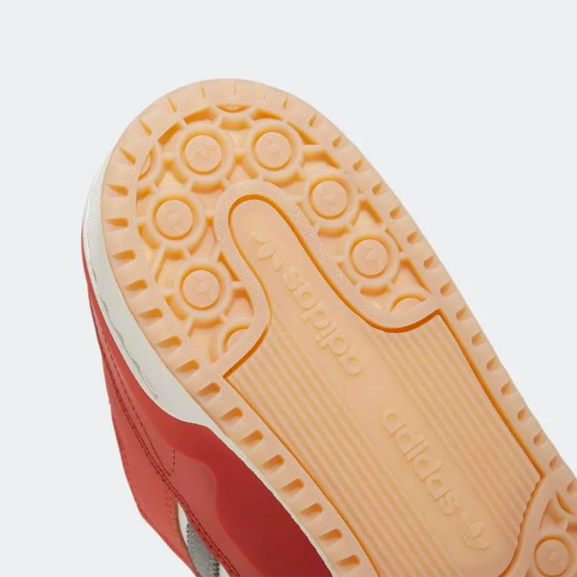 Мужские кроссовки Adidas Forum Low, красный/серый — фото 2