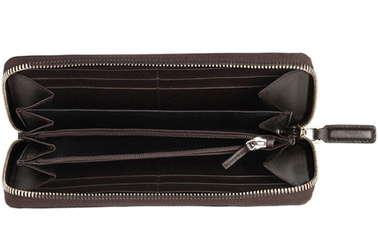 Холщовый кошелек с кожаными вставками мужской beige/ebony GUCCI — фото 3