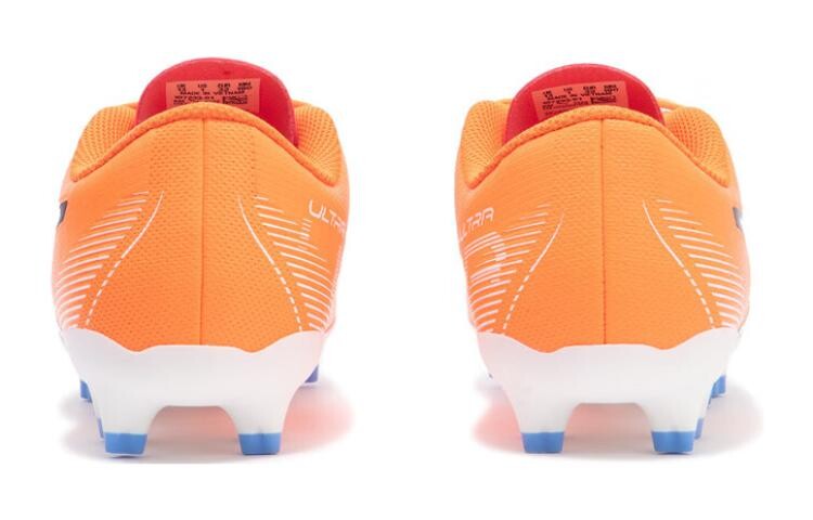 Футбольные бутсы Puma Ultra Play Kids для детей, Chalk White/Core Black/Semi Impact Orange — фото 4