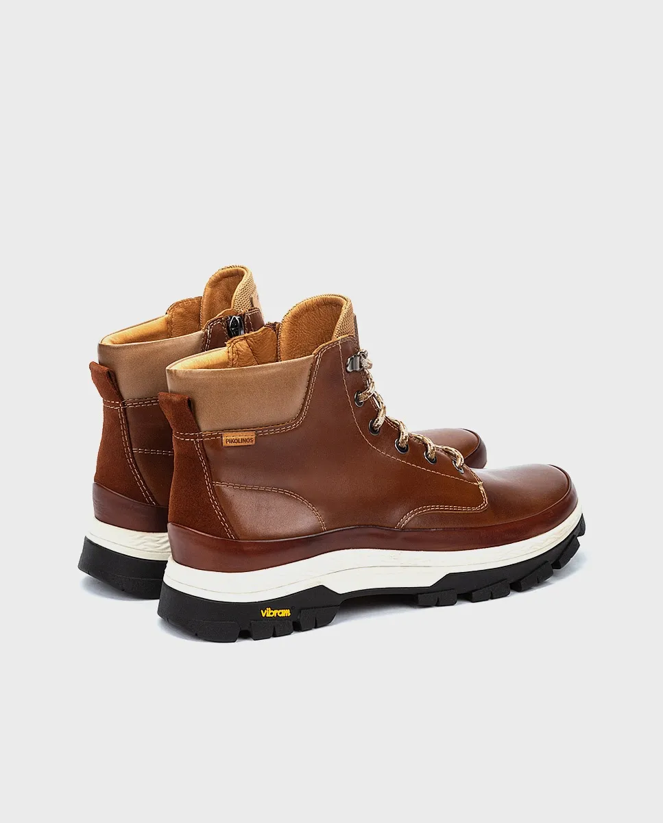 Унисекс кожаные ботинки с подошвой Vibram Pikolinos, коричневый — фото 2
