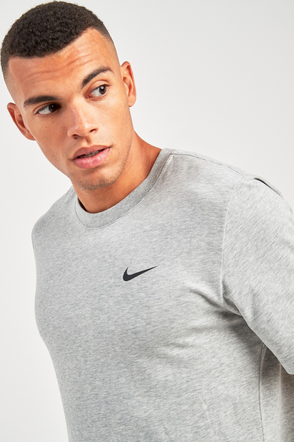 Тренировочная футболка Dri-FIT с короткими рукавами Nike, серый — фото 4