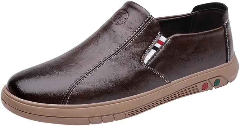 

Мужские стильные и удобные повседневные кожаные туфли на все сезоны Tgrnfhkpyy, коричневый