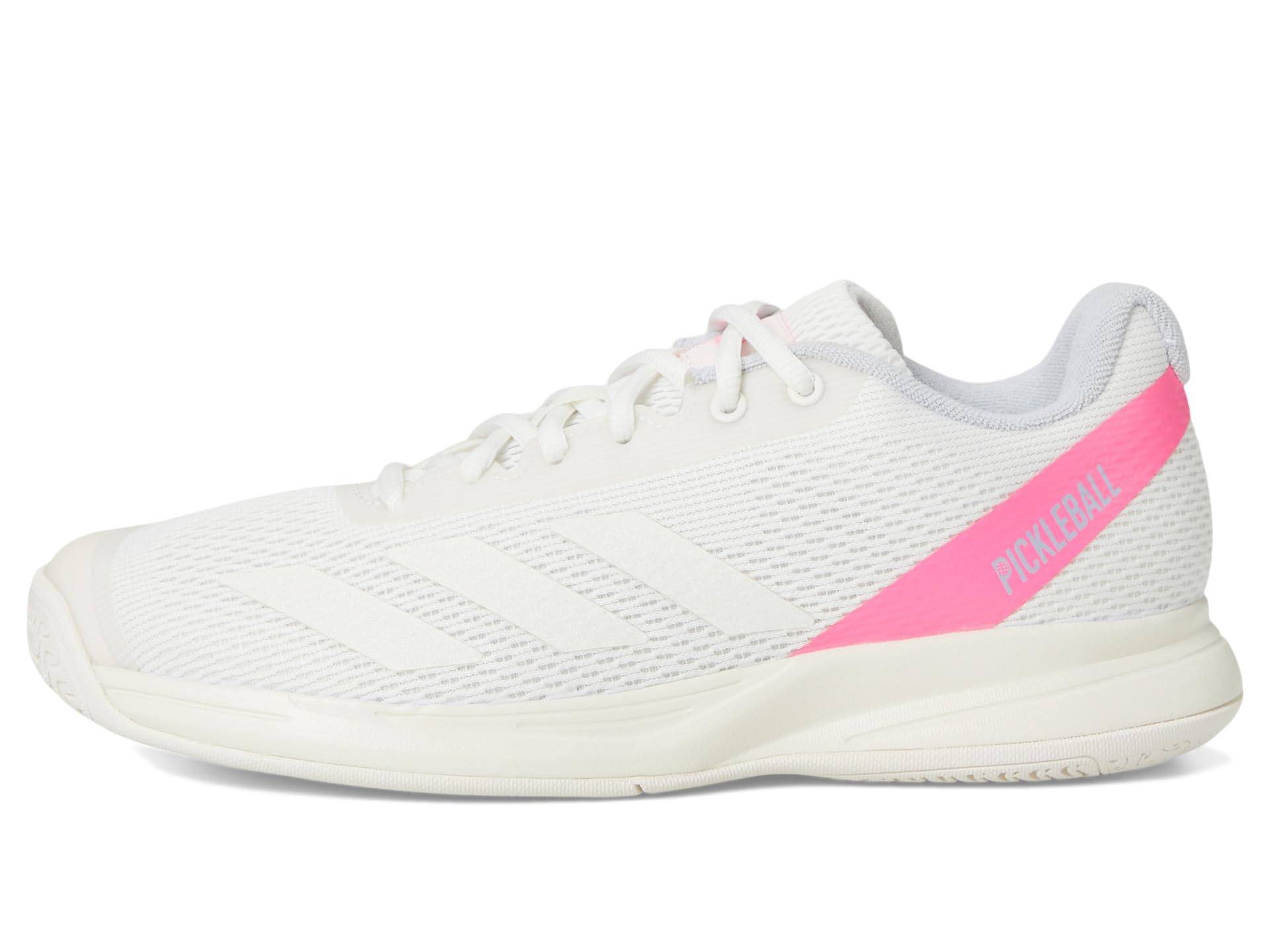 Кроссовки adidas Courtflash, цвет White/Silver Metallic/Lucid Pink — фото 4