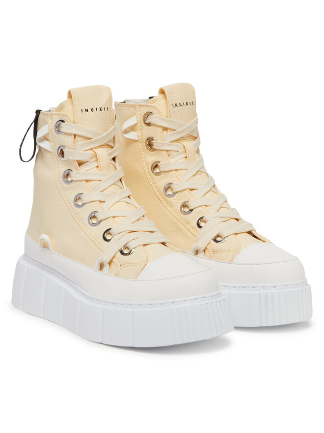 Кроссовки из ткани Matilda Canvas High 30103-025 Inuikii, бежевый — фото 2