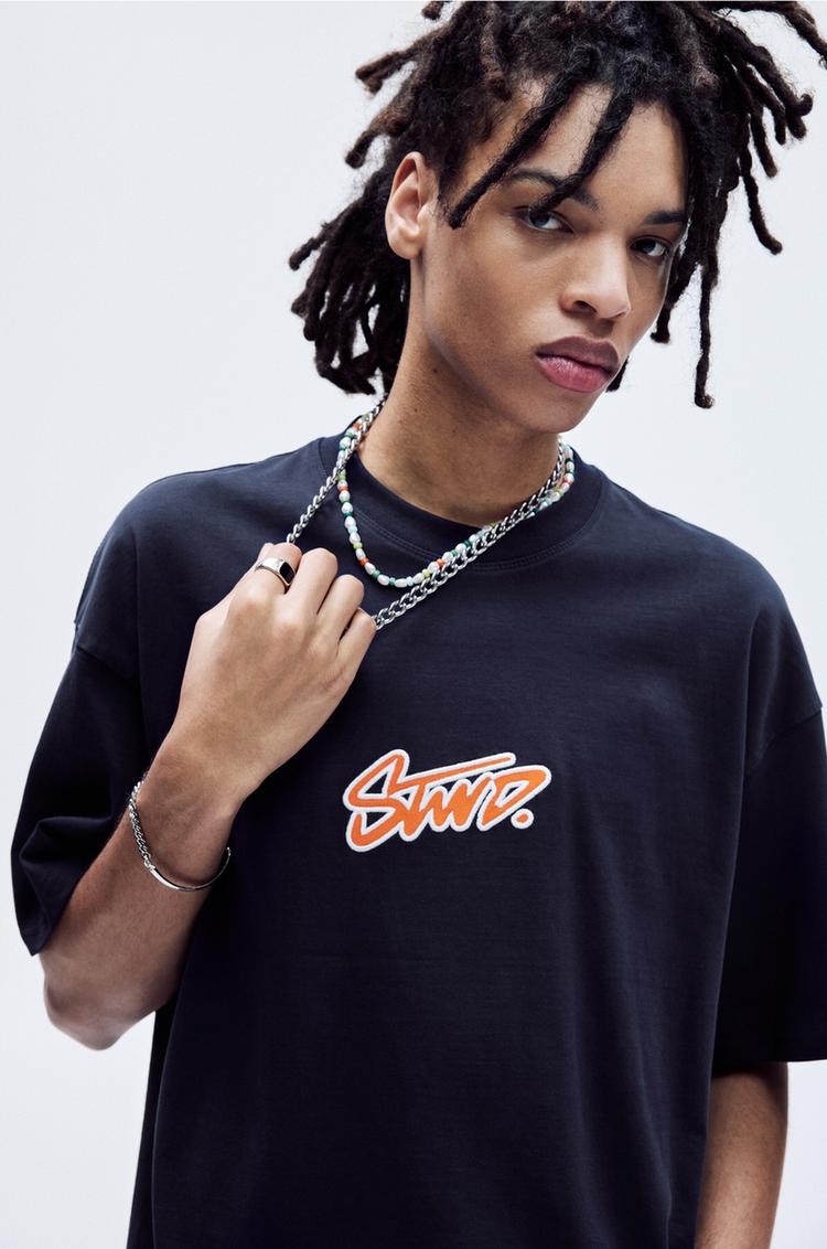 

Футболка с коротким рукавом Pull And Bear, синий