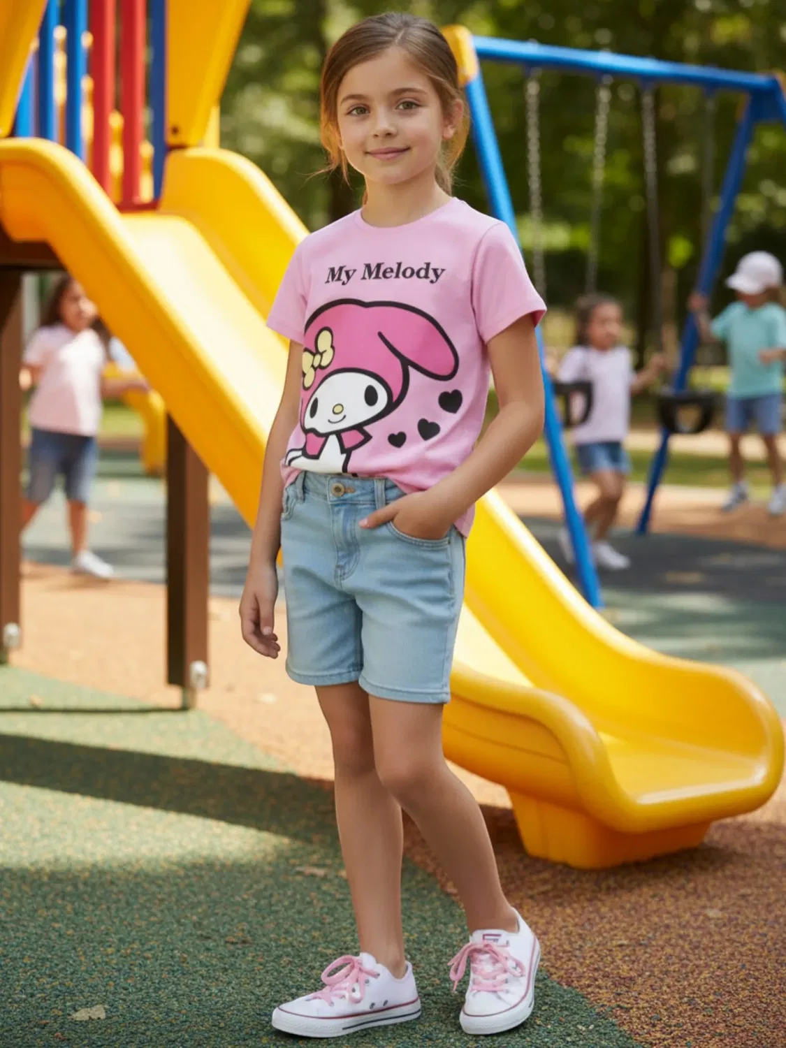 Футболка с принтом My Melody Cerda, розовая — фото 3