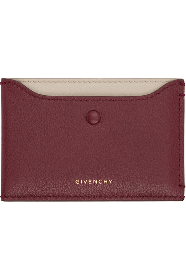 

Карточный держатель из телячьей кожи Givenchy, Burgundy