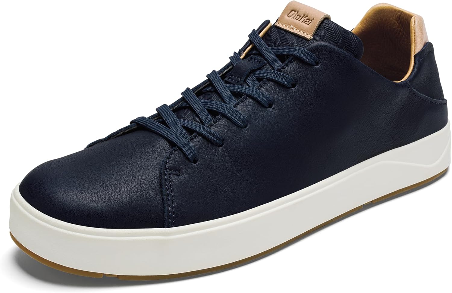 

Мужские водонепроницаемые кожаные кроссовки OLUKAI Lae'ahi Li 'Ili, универсальная повседневная обувь, комфорт и поддержка на весь день, улучшенное сцепление и устойчивость, синий