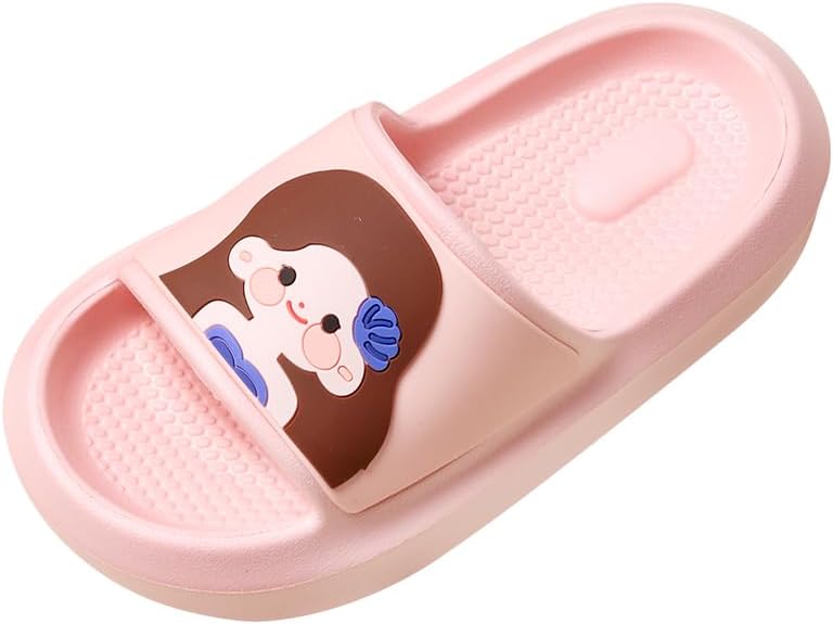 

Детские шлепанцы с мультяшным дизайном, водонепроницаемые для дома и улицы, с морской тематикой, синие и розовые Cheerful Kids