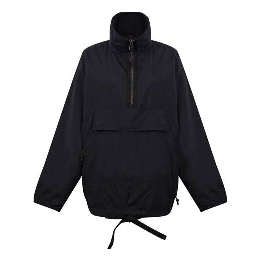 

Куртка Levis Stand Collar Half Zipper Jacket Black, черный