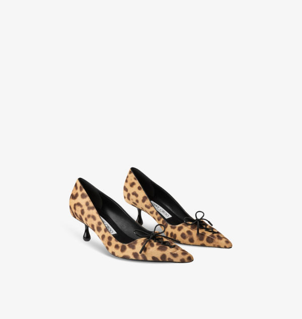 Туфли-Лодочки Scarlett 50 из телячьей шерсти с леопардовым узором Jimmy Choo, бежевый — фото 3