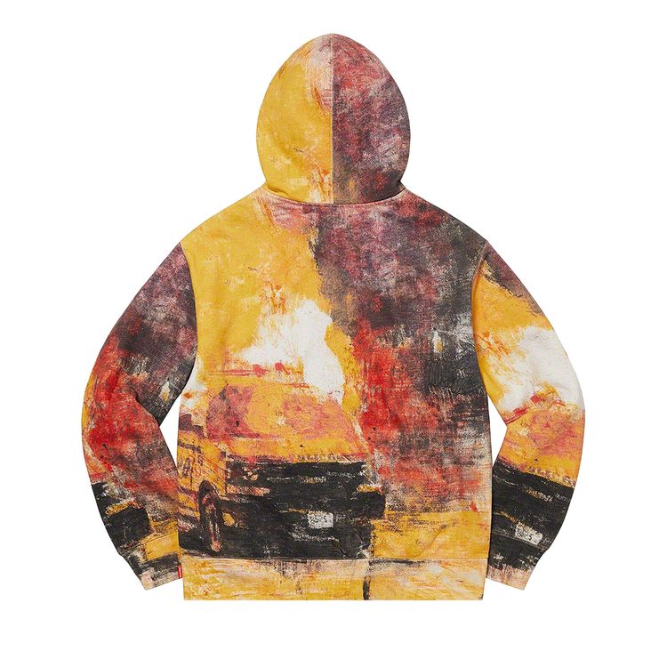 Толстовка Supreme Fire Zip Up Hooded Sweatshirt 'Multicolor', разноцветный — фото 2