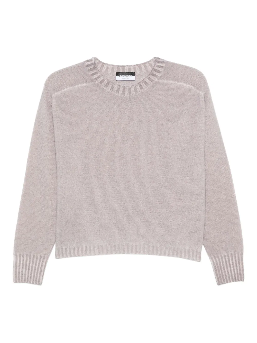 

Свитер в рубчик с круглым вырезом Arovescio, розовый