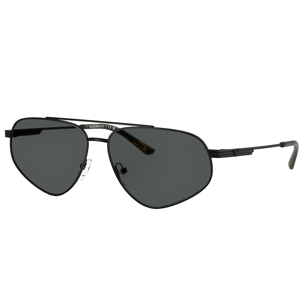 

Солнцезащитные очки-пилоты унисекс Emporio Armani EA 2156 300187 59 мм, цвет matte black