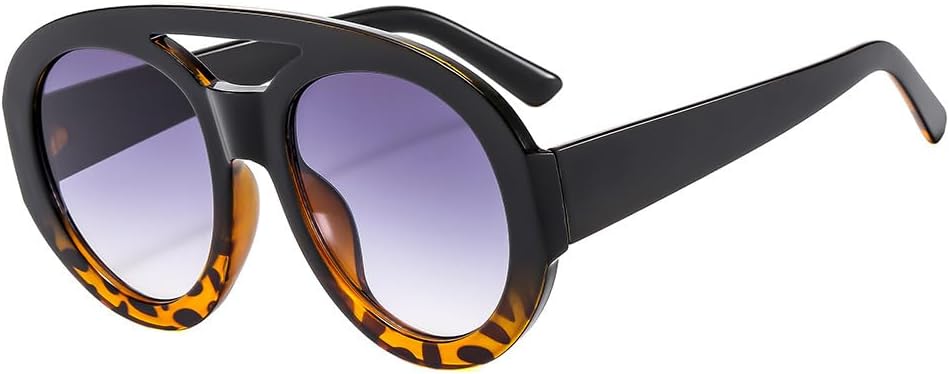 

Солнцезащитные очки для мужчин и женщин - защита UV400 - увеличенные линзы с двойной перемычкой и градиентным покрытием для занятий спортом на открытом воздухе и вождения QWBSER, 1