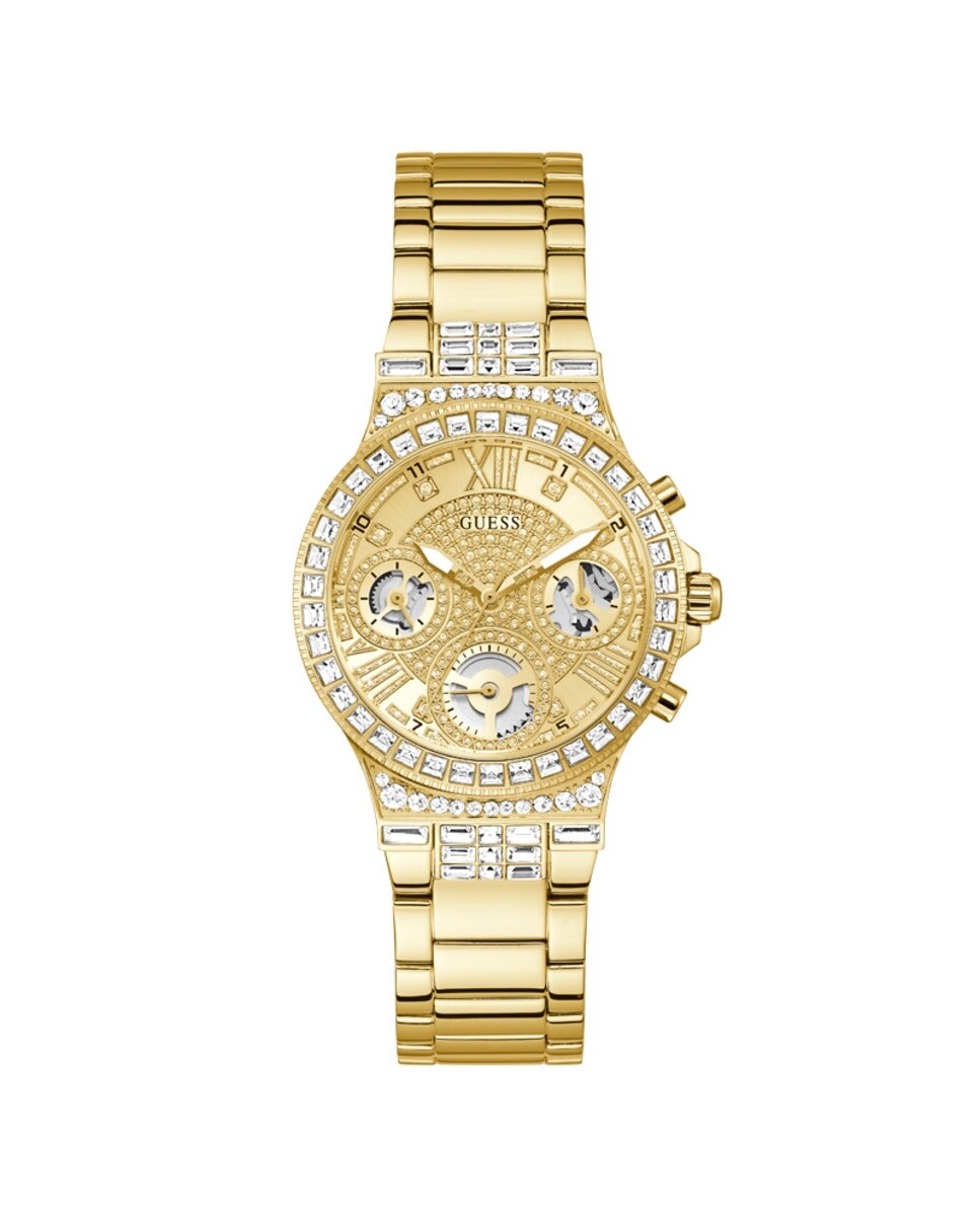 

Женские часы Moonlight GW0320L2 из силикона и золотого ремешка Guess, золотой