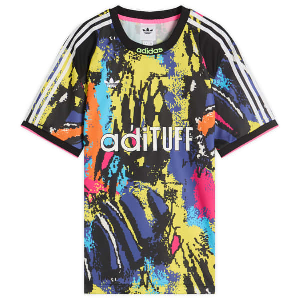 

Архивная футболка с принтом по всей поверхности Adidas, мультиколорcolor & bright желтый