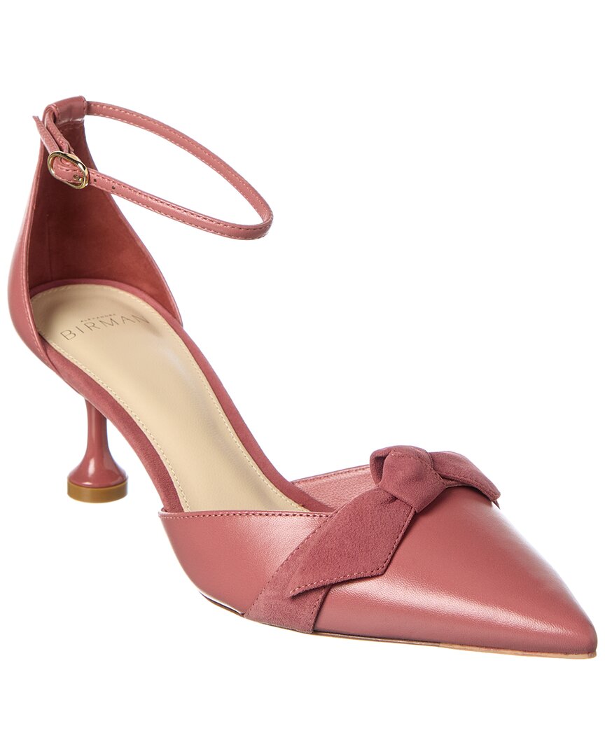 Туфли-лодочки Alexandre Birman Clarita Flare 60 из кожи, розовый