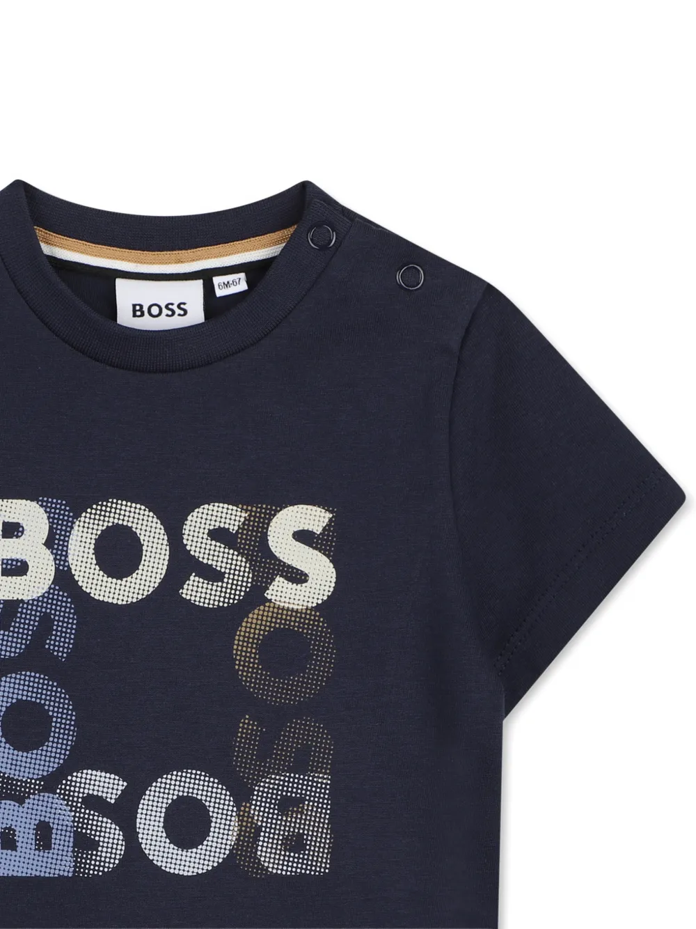 Футболка с графичным принтом Boss Kidswear, синий — фото 3
