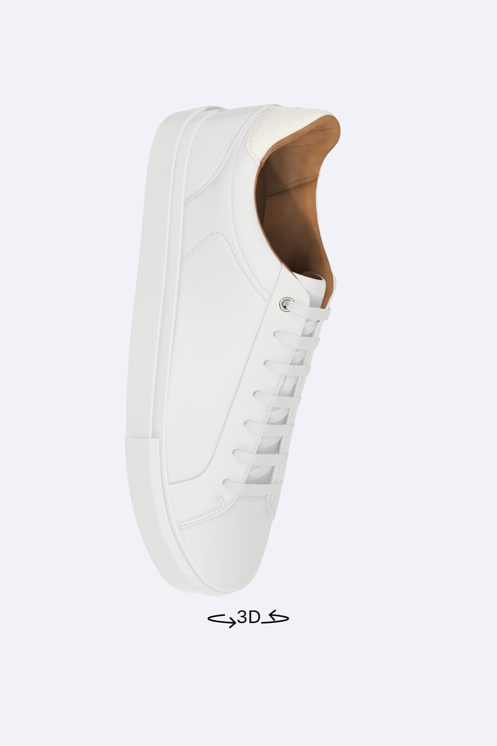 

Минималистичные кроссовки на шнуровке ZARA, белый