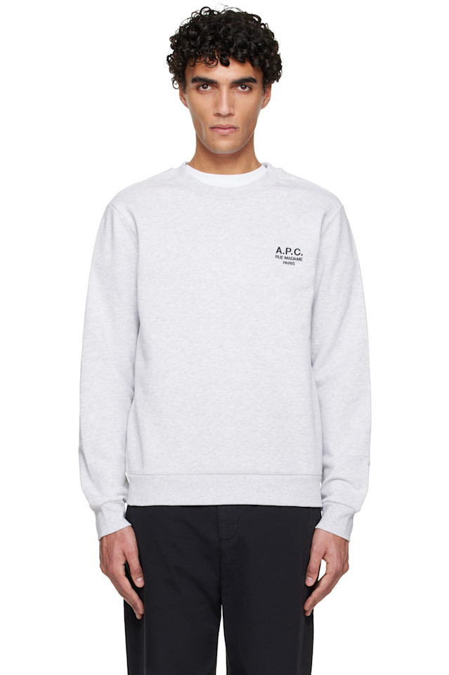 

A.P.C. Стандартная серая толстовка 'rue madame'