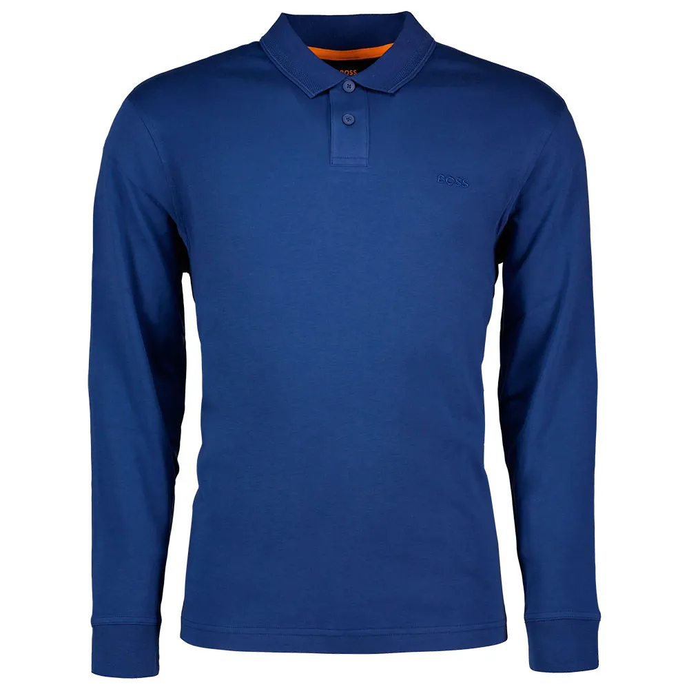 

Футболка BOSS Pe Interlock Long 10265826 long sleeve, синий