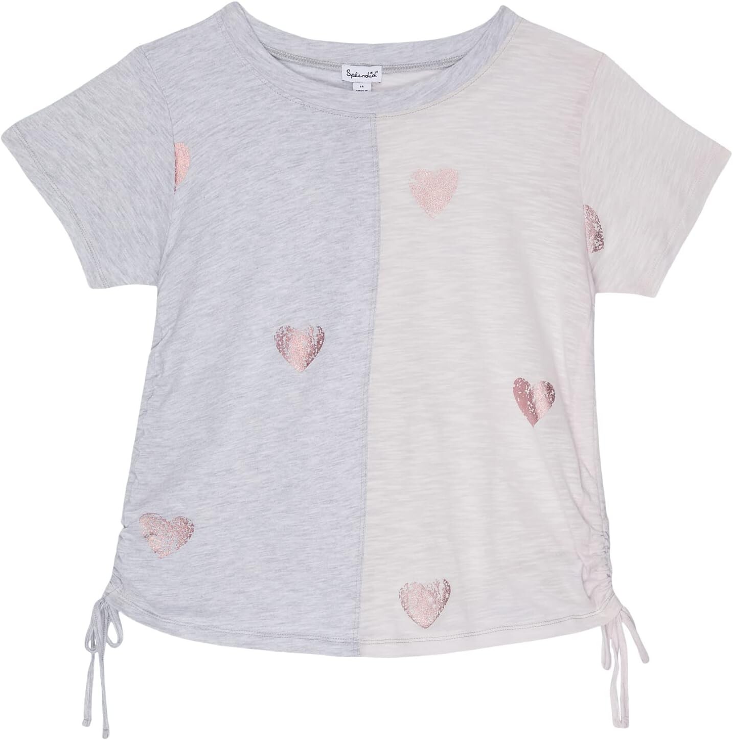 

Рубашка Splendid Littles Two-Tone Short Sleeve Shirt, цвет Ice Lilac