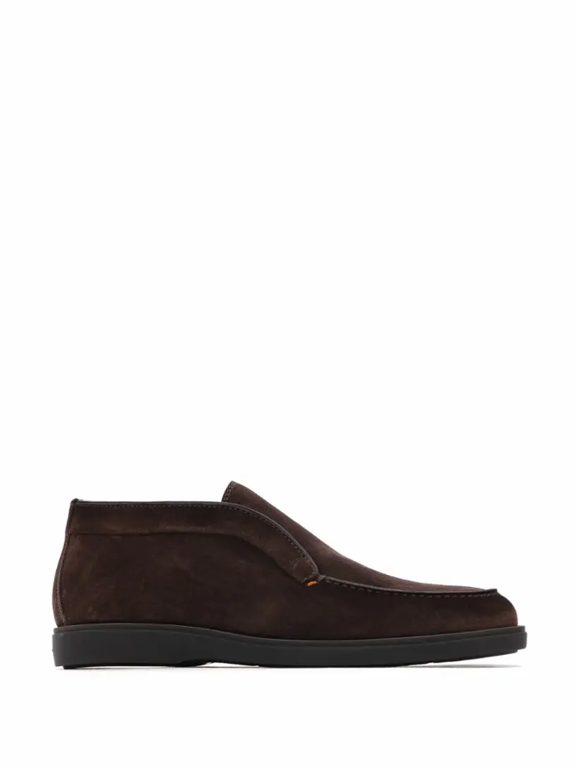 

Замшевые лоферы Santoni, коричневый