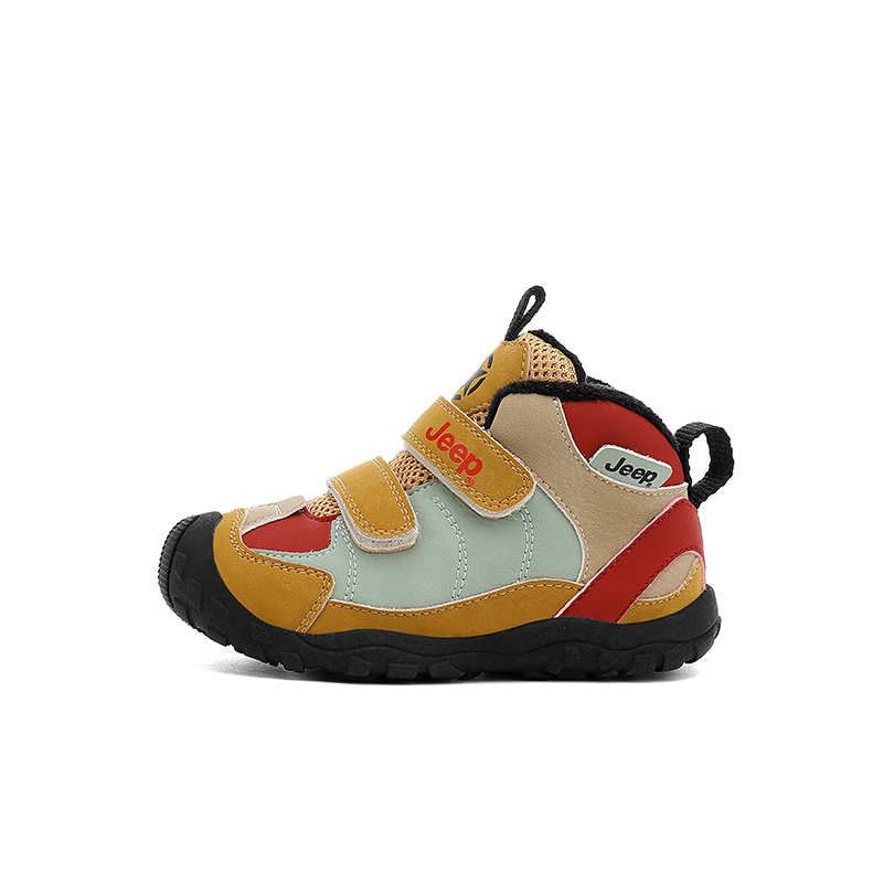 

Утепленные детские ботинки Slip Resistant Abrasion Resistant Jeep, caramel коричневый/vintage красный[thin cotton]
