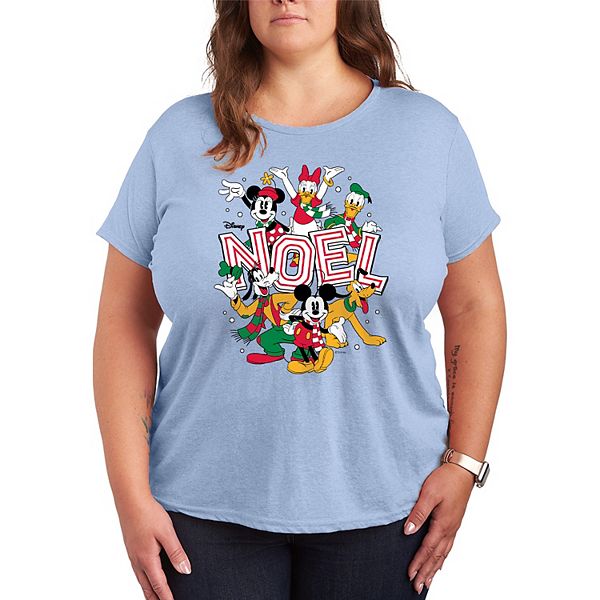 

Футболка Plus size Mickey & Friends Noel Disney, Heather Chambray Blue, Синий, Футболка Plus size Mickey & Friends Noel Disney, Heather Chambray Blue