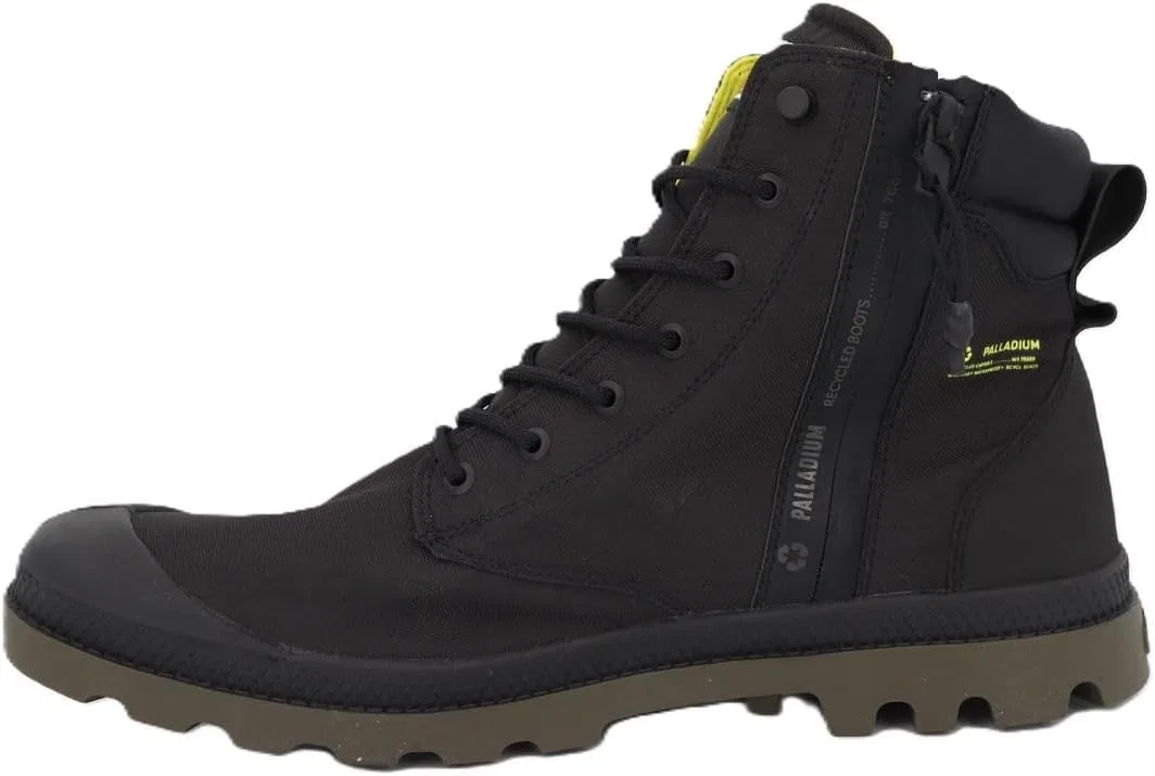 Унисекс водонепроницаемые ботильоны Palladium Pampa из переработанной стали, Black — фото 3