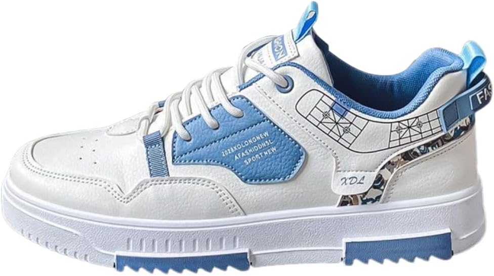 

Мужские повседневные кроссовки для скейтборда с цветными вставками, противоскользящие, стильные и удобные, низкие, для бега и прогулок на улице Lexamen, белый