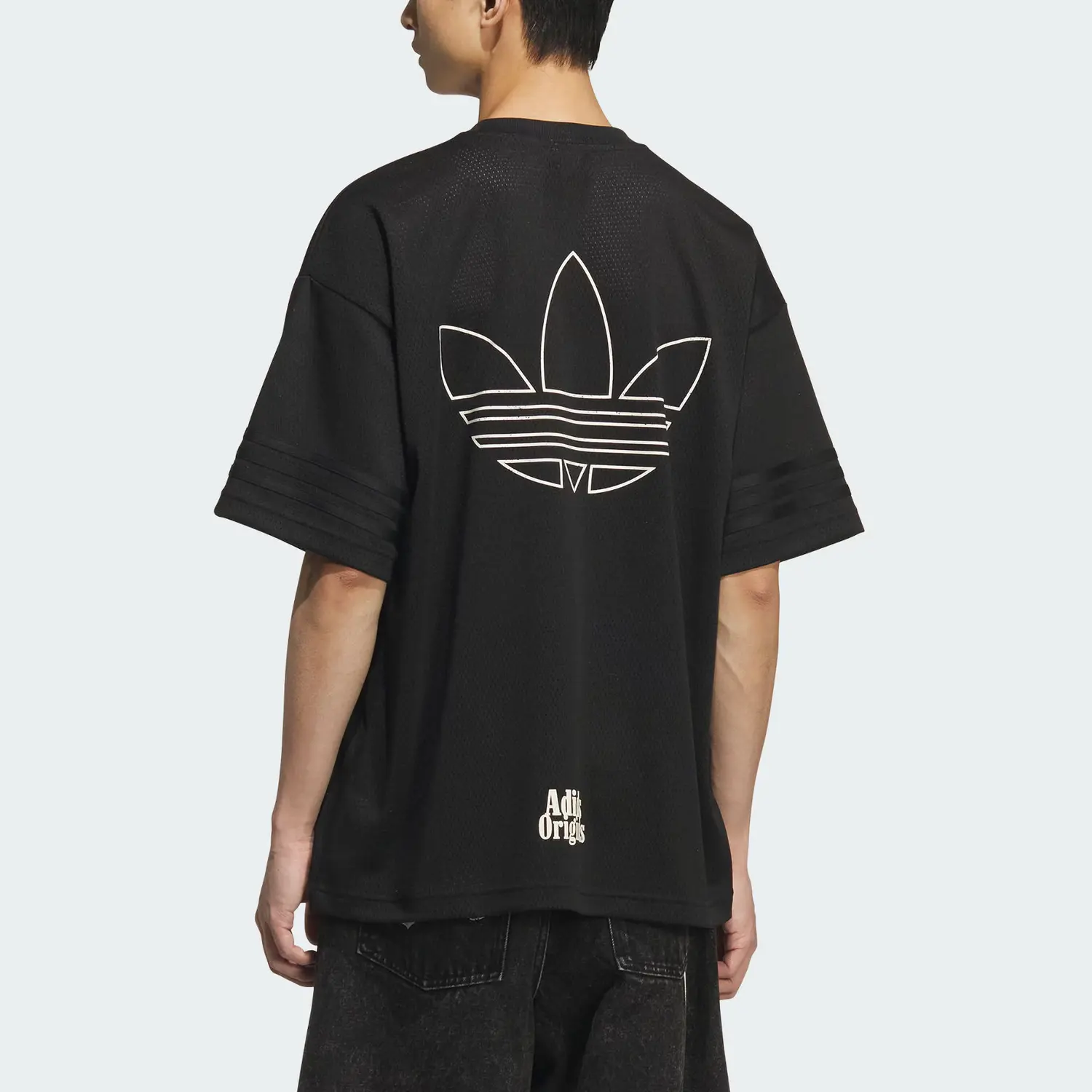 Футболка RETROTop SS25 Unisex Adidas Originals, черный — фото 4