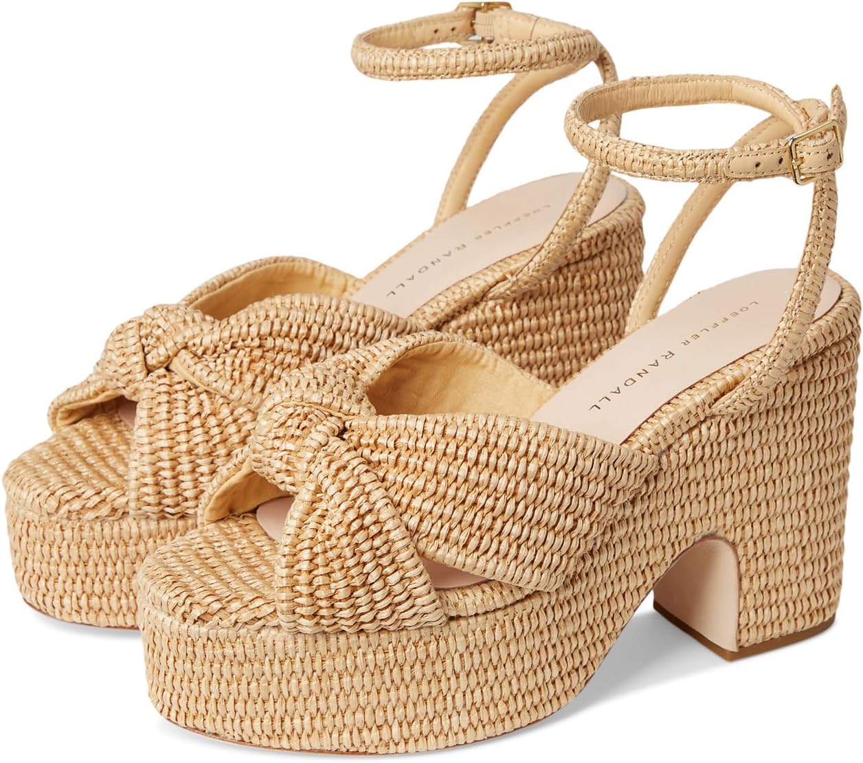 Туфли Loeffler Randall Chunky Platform Sandals, Natural