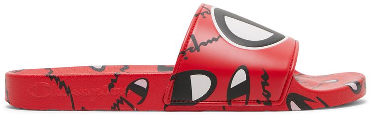 

Шлепанцы Champion IPO Warped Slide 'Repeat Print - Scarlet', красный