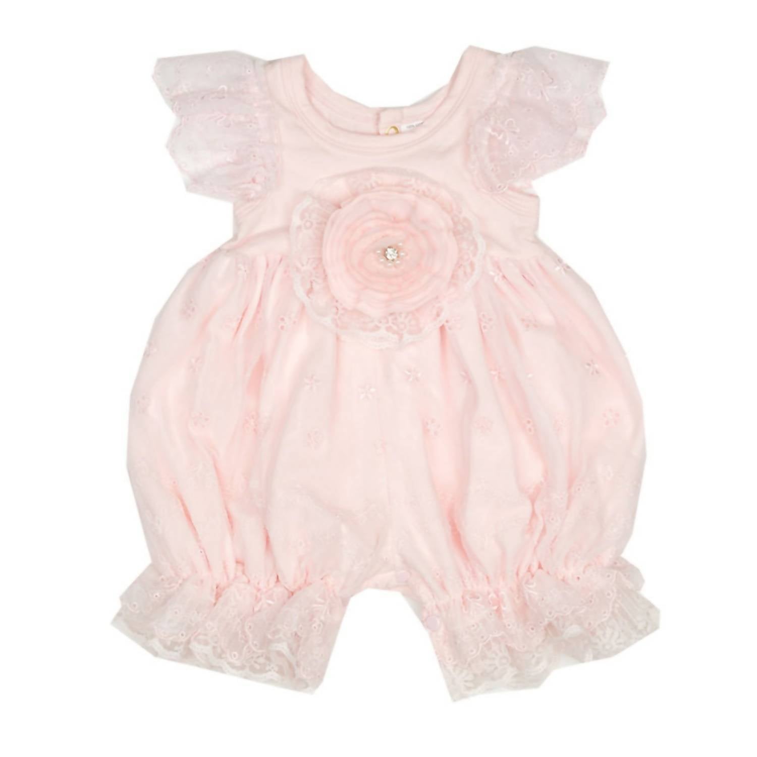 

Розовый комбинезон с бантиком Baby Girls Bow Love Bubble Haute Baby