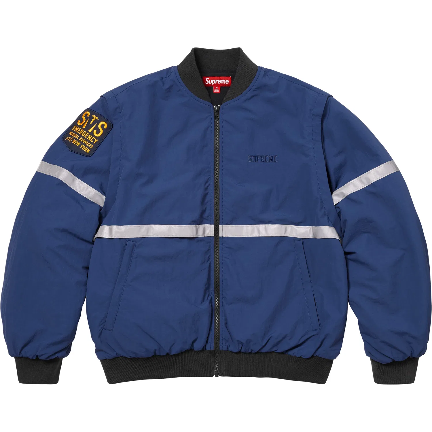 Куртка с отстегивающимися рукавами и светоотражающей полосой SS26 WEEK5 Unisex Supreme, Marine Blue/Navy